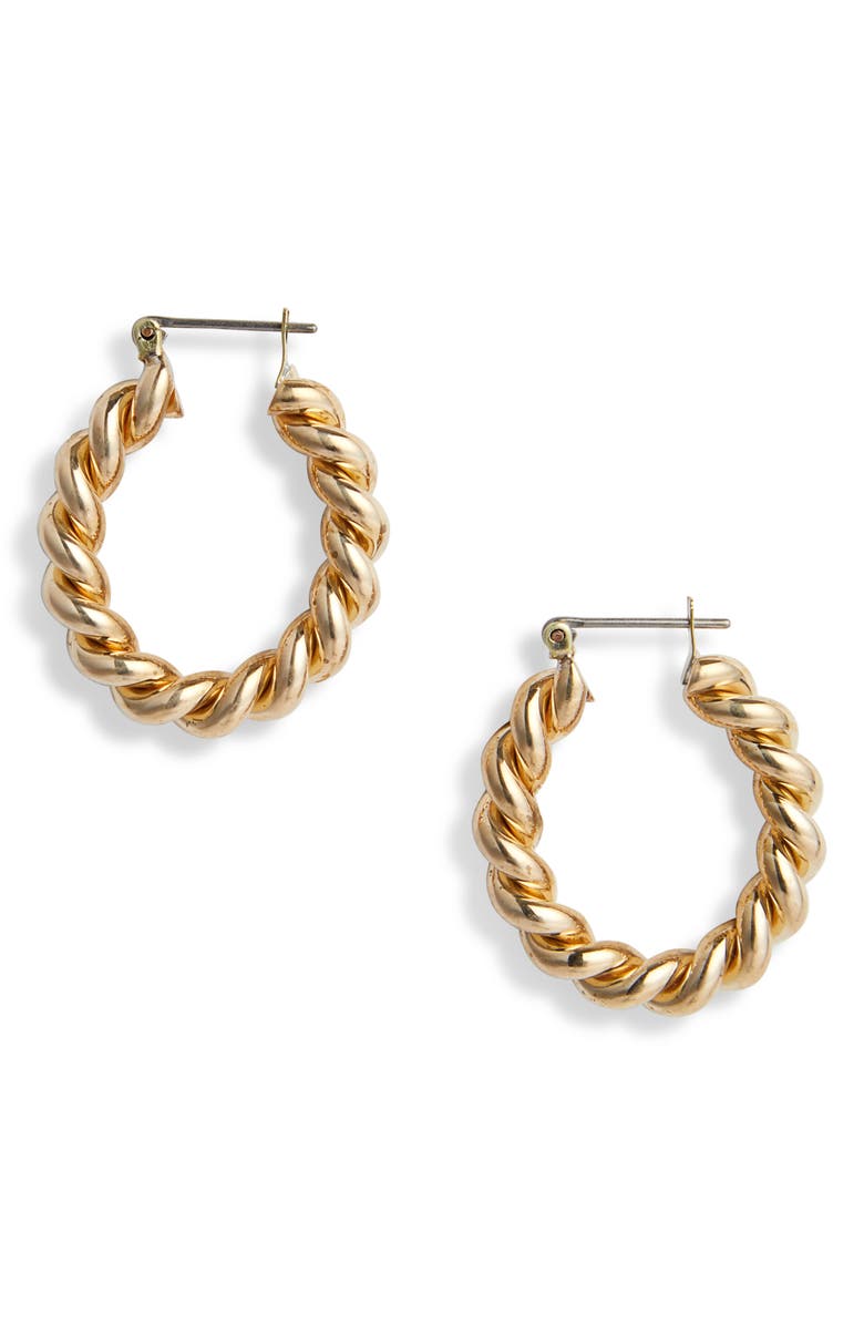 Laura Lombardi Cara Hoop Earrings, Main, color, 