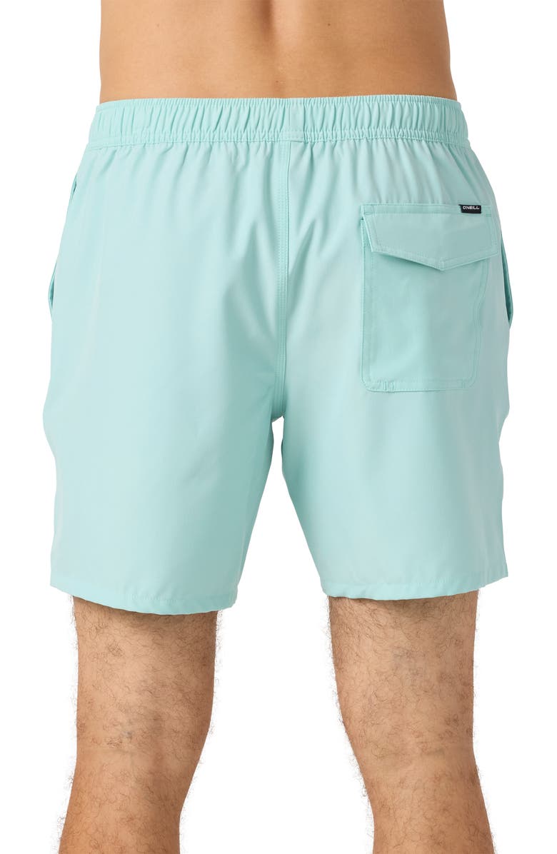O'Neill Lennox Hermosa Swim Trunks, Alternate, color, Pastel Turquoise