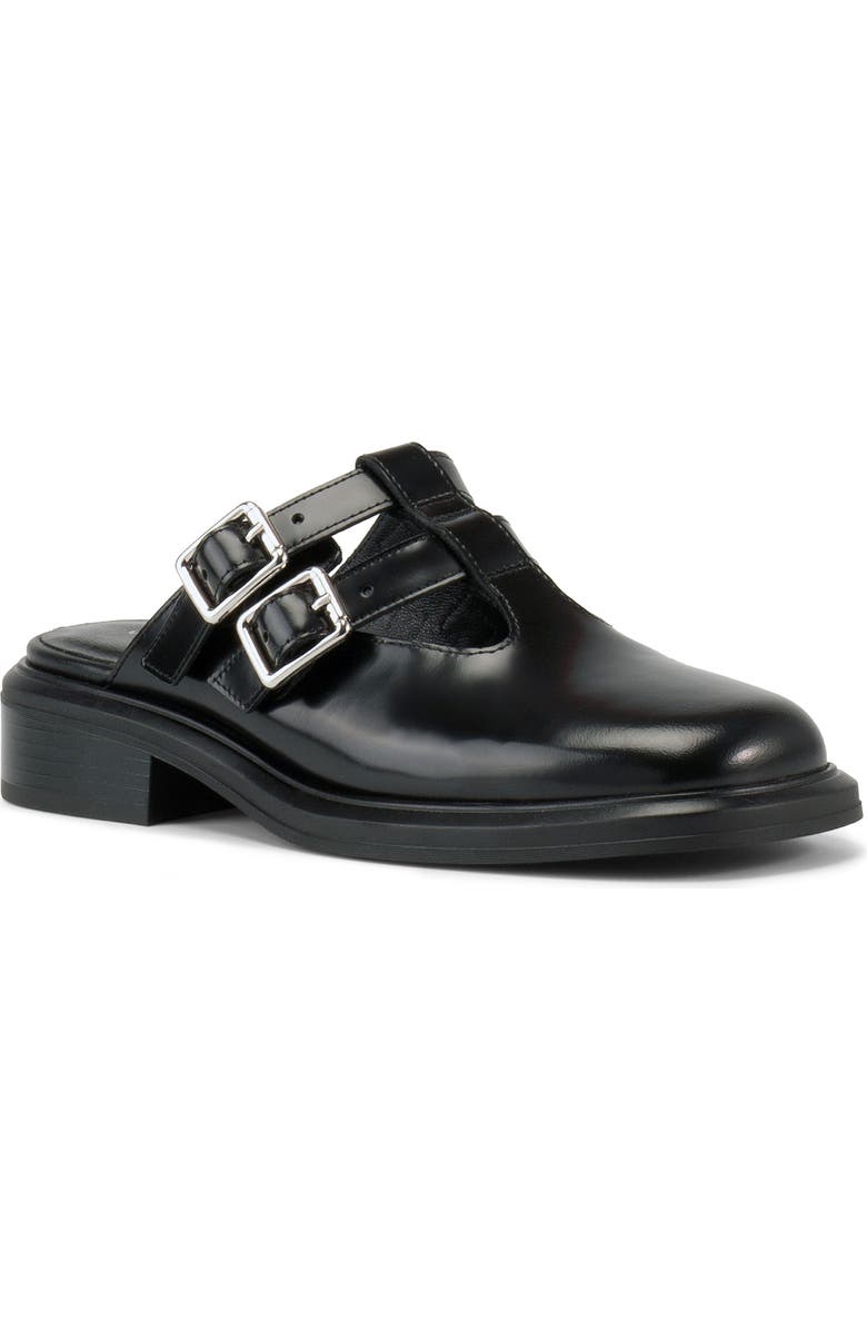Vagabond Shoemakers Ellis Buckle T-Strap Mule, Main, color, Black