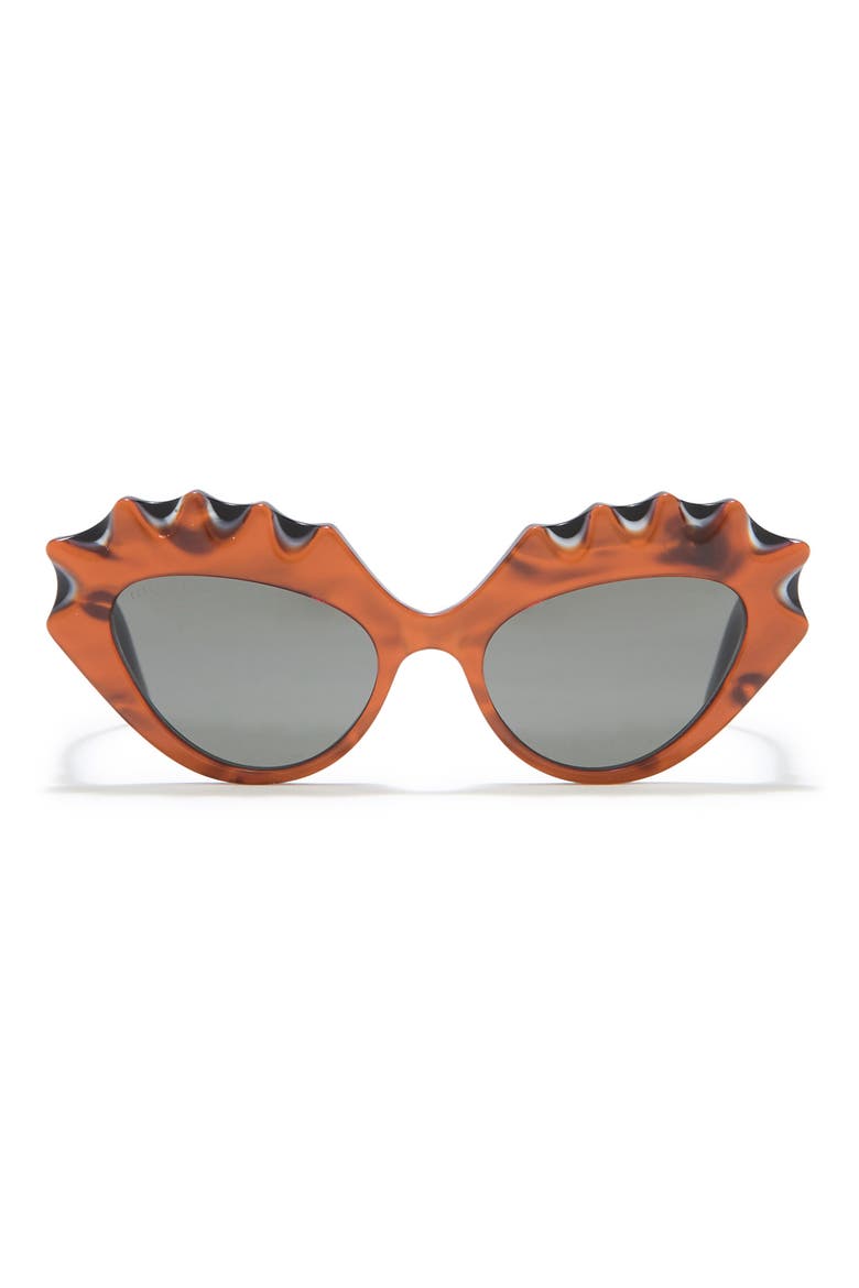 52mm Fashion Sunglasses, Main, color, ORANGE