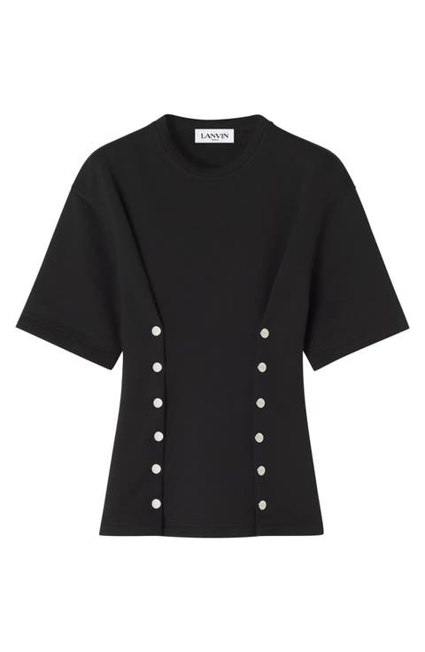 Cotton Fleece And Cashmere T-Shirt