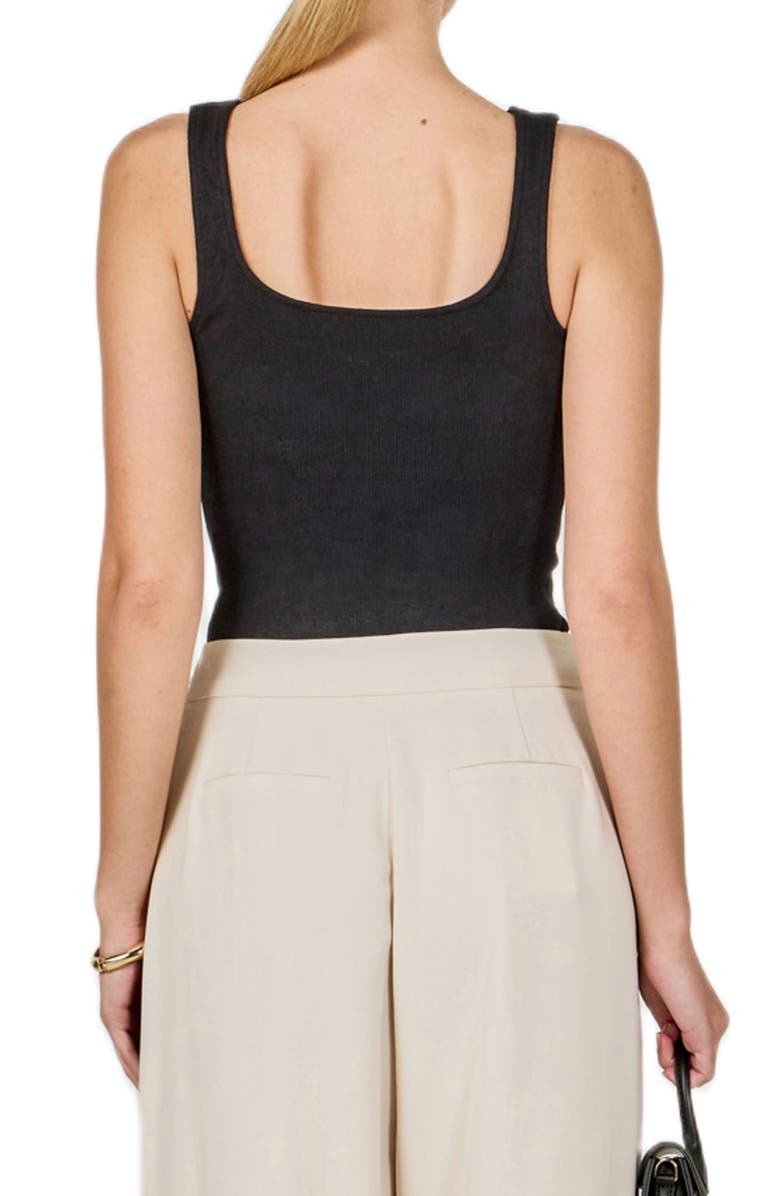 Endless Rose Rib Tank, Alternate, color, Black