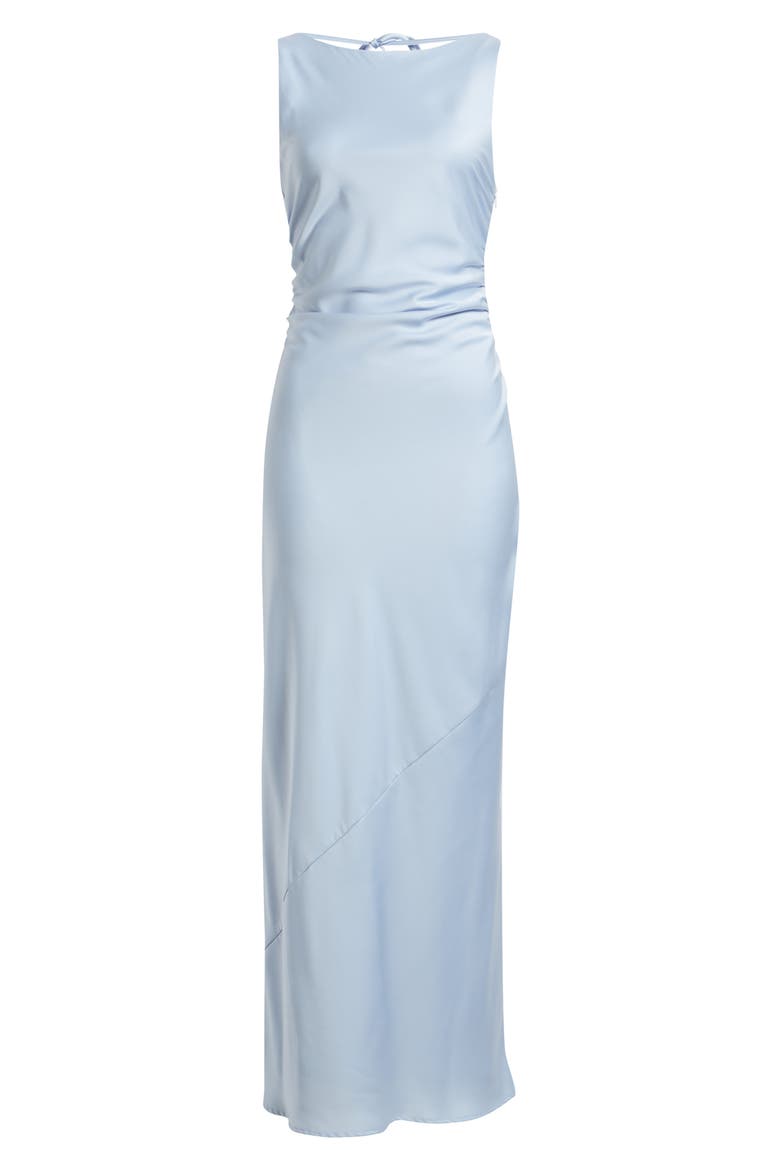 Isadora Open Cowl Back Cocktail Dress, Alternate, color, LIGHT BLUE