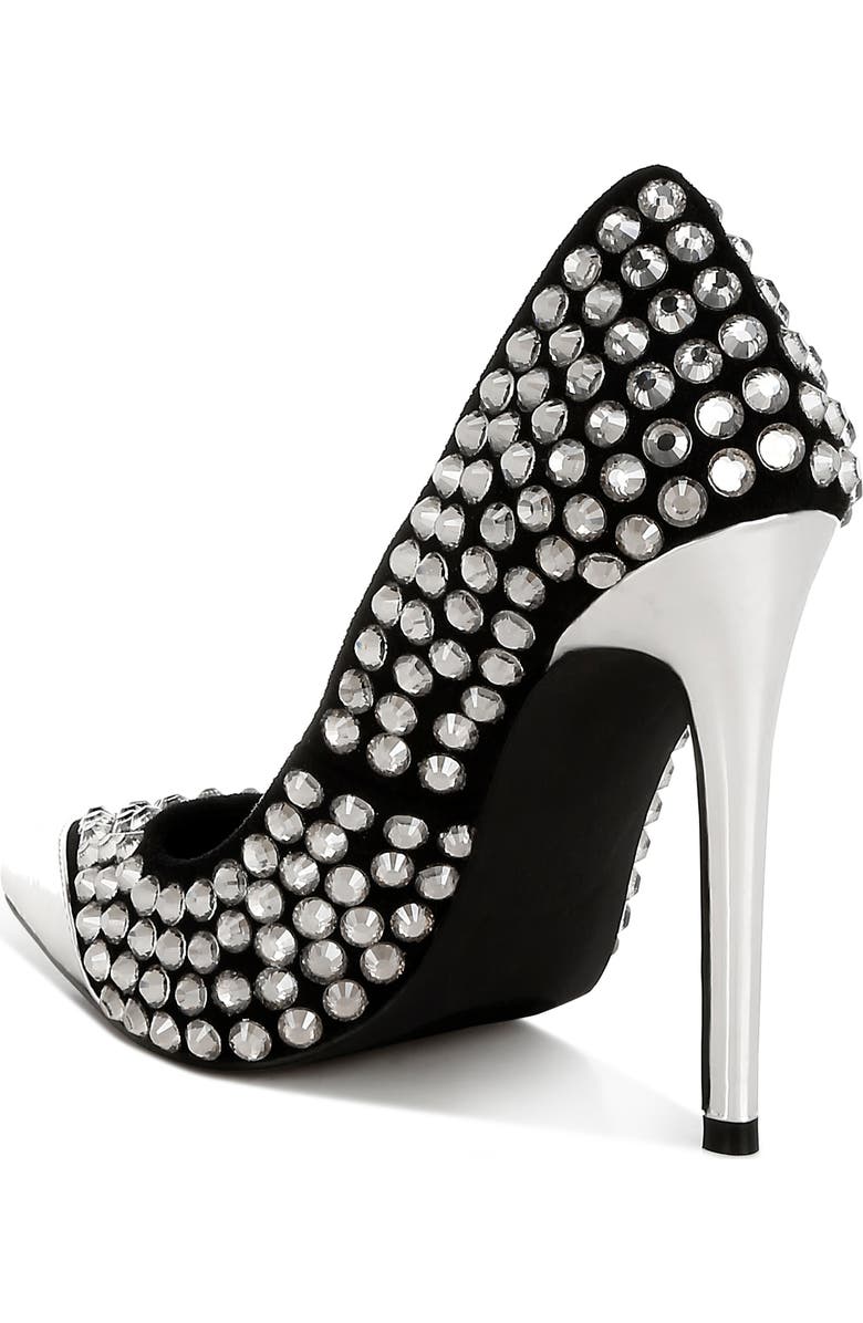 LONDON RAG Super Fan Diamante Embellished Pump, Alternate, color,