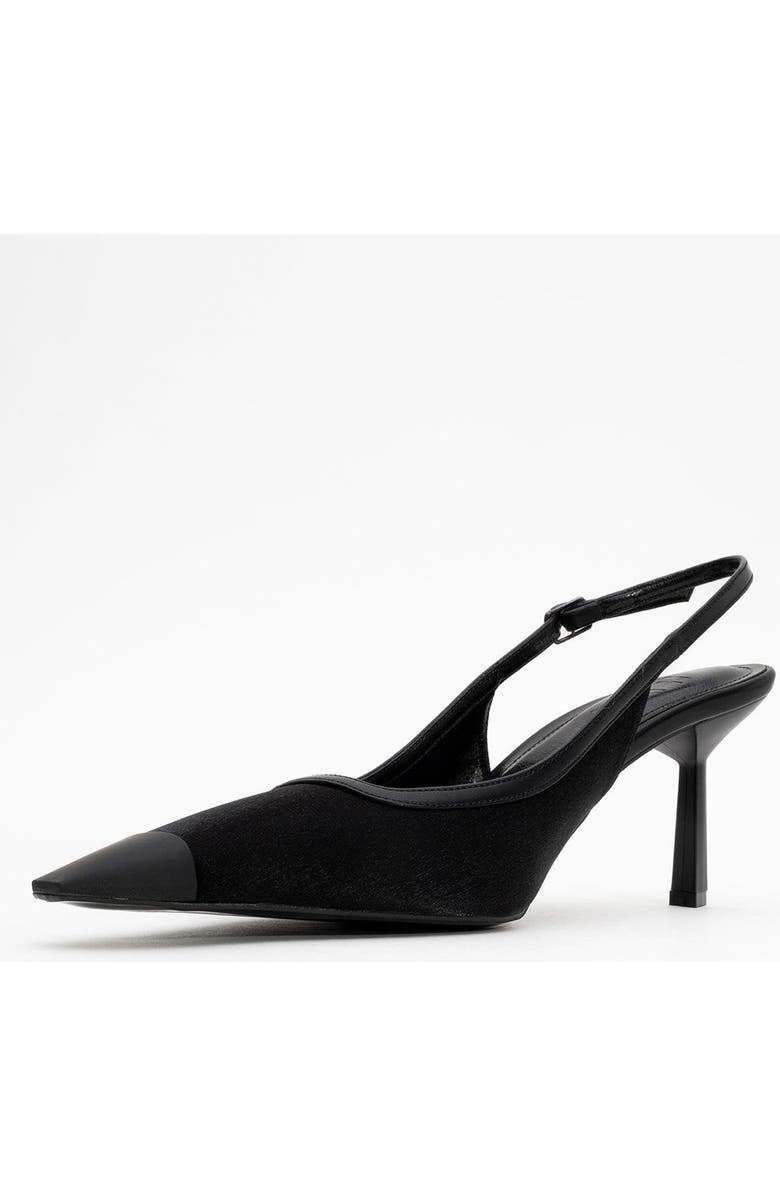 Prologue Shoes Alive Satin Pointed Toe Pump, Alternate, color, Black Satin