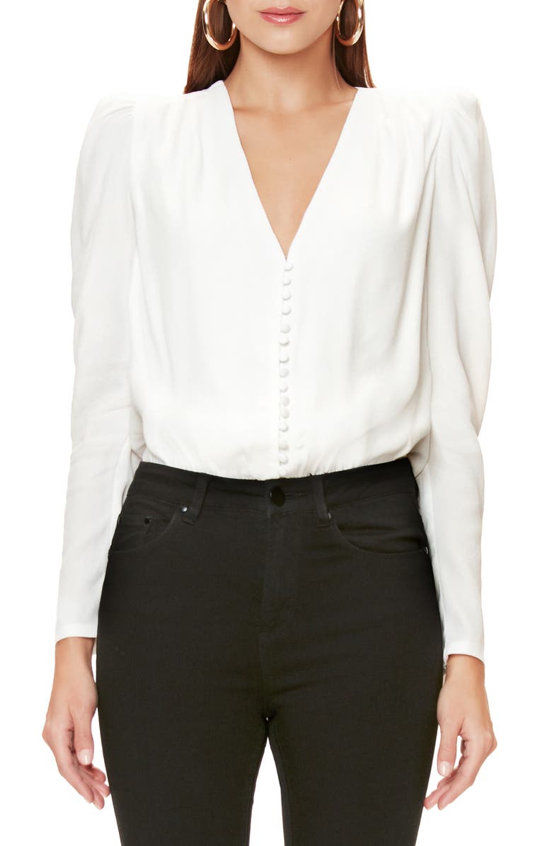 AFRM Rexy Button Front Bodysuit, Main, color, 