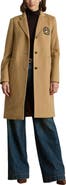 Lauren Ralph Lauren Logo Patch Wool Blend Jacket