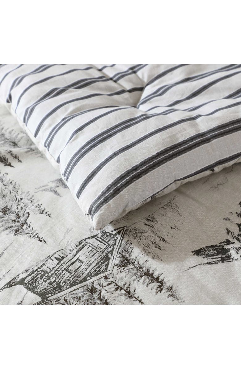 Eddie Bauer Rocky Mountain Cabin Duvet Cover Set, Alternate, color, Light Grey/ Beige