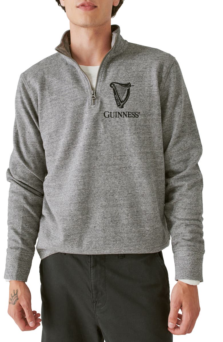 Lucky Brand x Guinness Quarter Zip Pullover, Main, color,