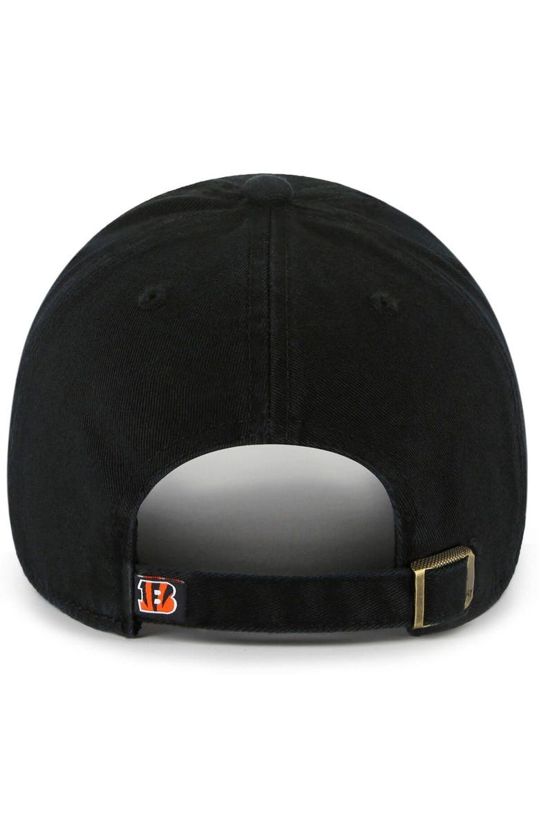 '47 Men's '47 Black Cincinnati Bengals Team Pride Clean Up Adjustable Hat, Alternate, color, Black