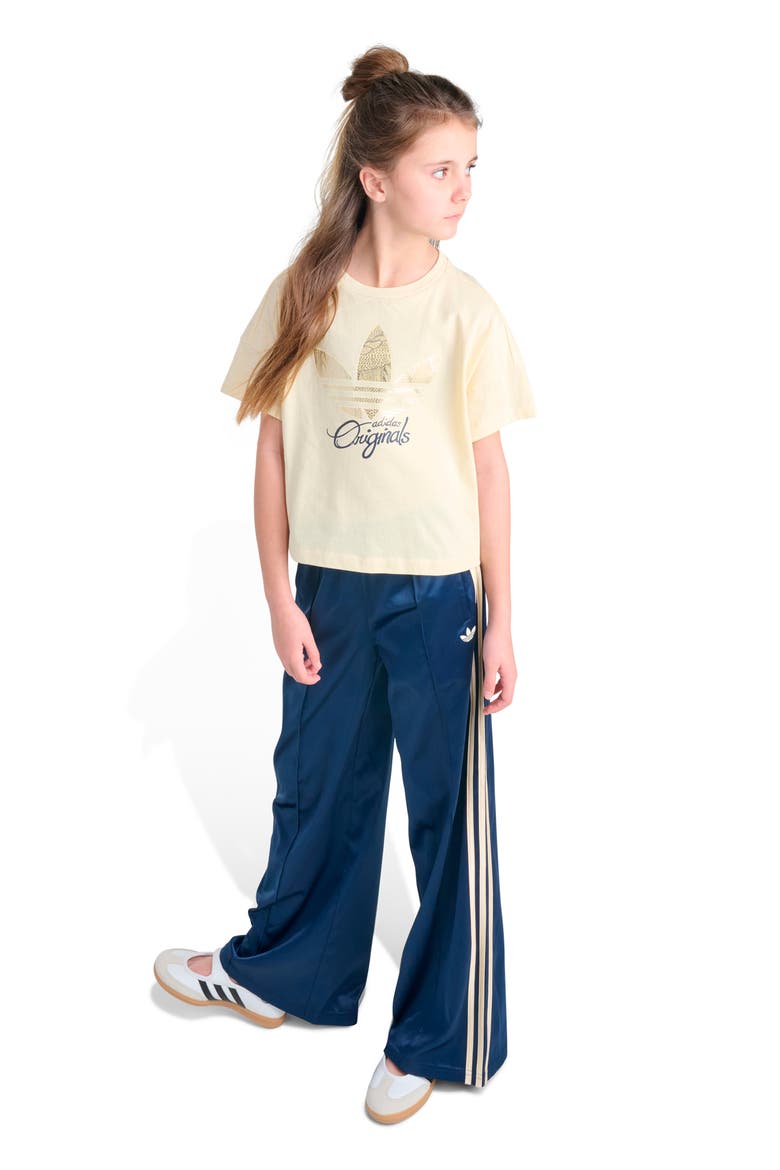 Kids' Satin SST Wide Leg Pants, Alternate, color, DARK BLUE
