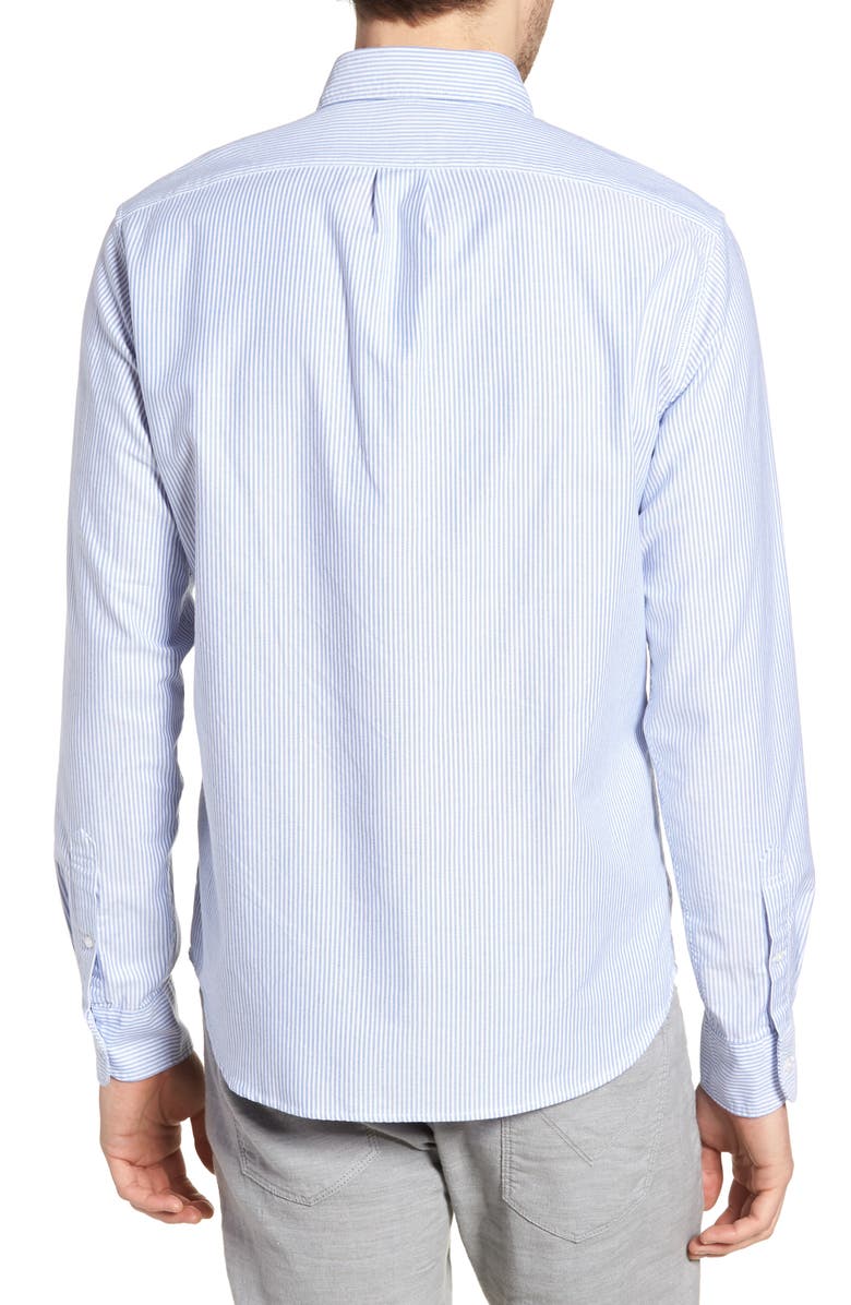 J.Crew Slim Fit Stretch Stripe Pima Cotton Oxford Shirt, Alternate, color,