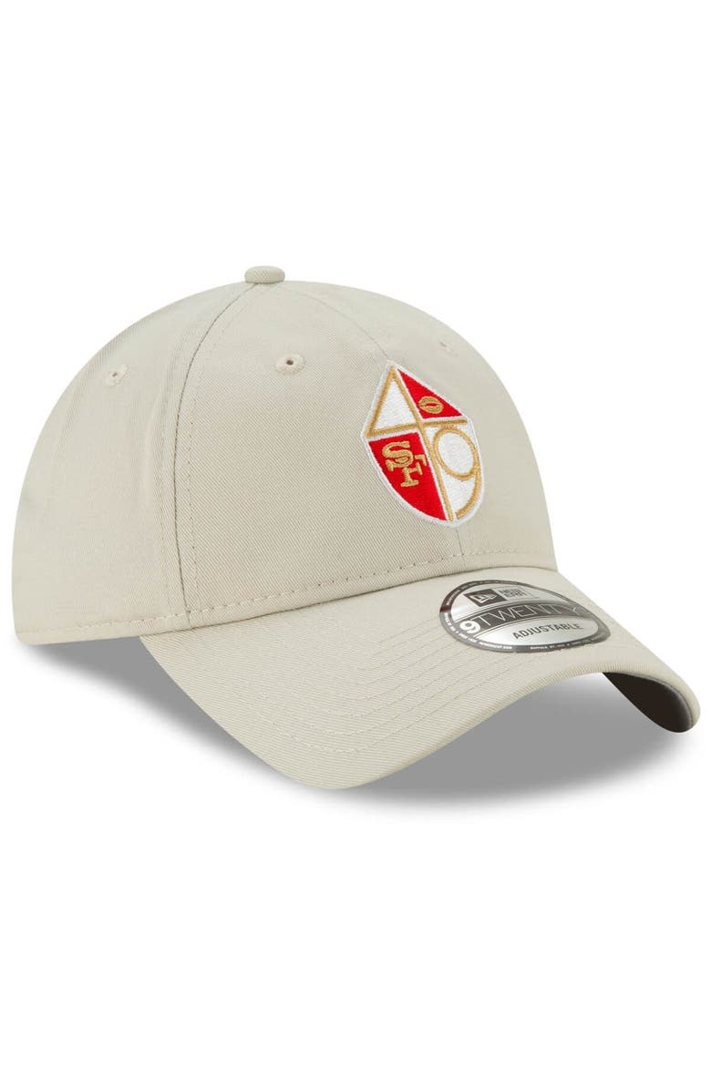 New Era Men's New Era Khaki San Francisco 49ers Historic Playmaker 9TWENTY Adjustable Hat, Alternate, color, 