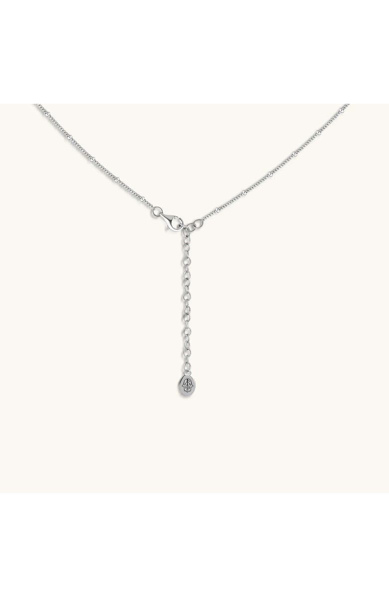 Karma and Luck Spiritual Connection - Diamond Cut Silver Necklace, Alternate, color,