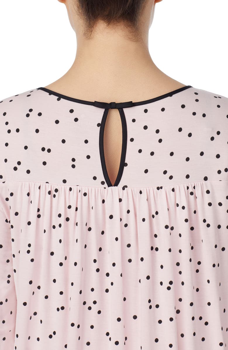 Kate Spade New York bell cuff pajamas, Alternate, color, Scattered Dot Pink