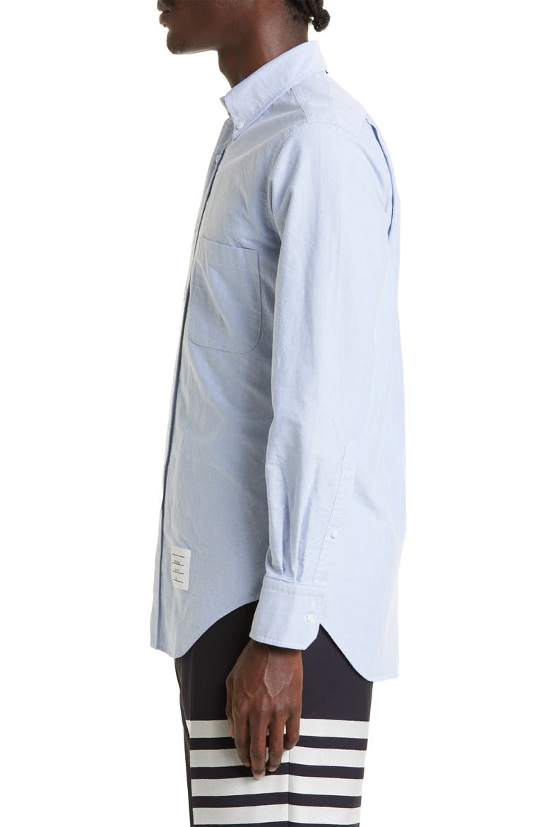 Cotton Button-Down Shirt, Alternate, color, LIGHT BLUE