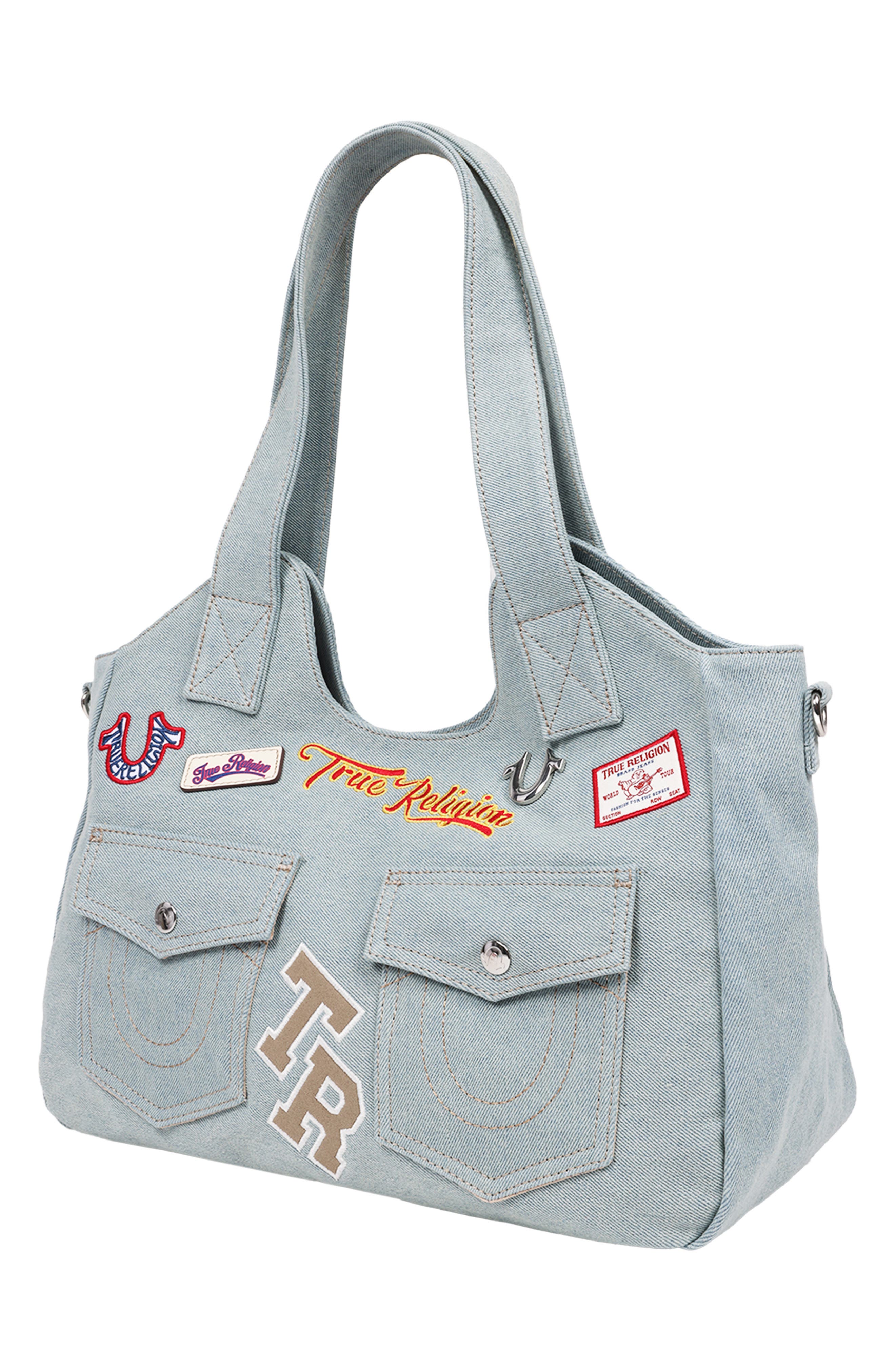 True Religion Agusto Patch Tote, Alternate, color, 