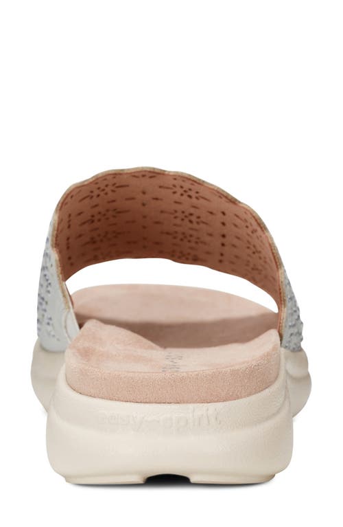 Easy Spirit Alora Slide Sandal In Light Blue