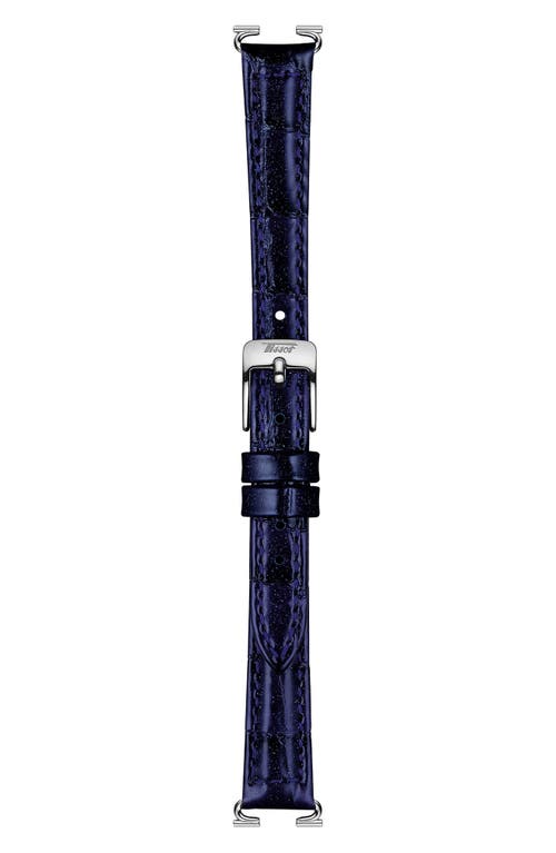 Tissot Women's Swiss Heritage Porto Blue Leather Strap Watch 22x30mm In Blue