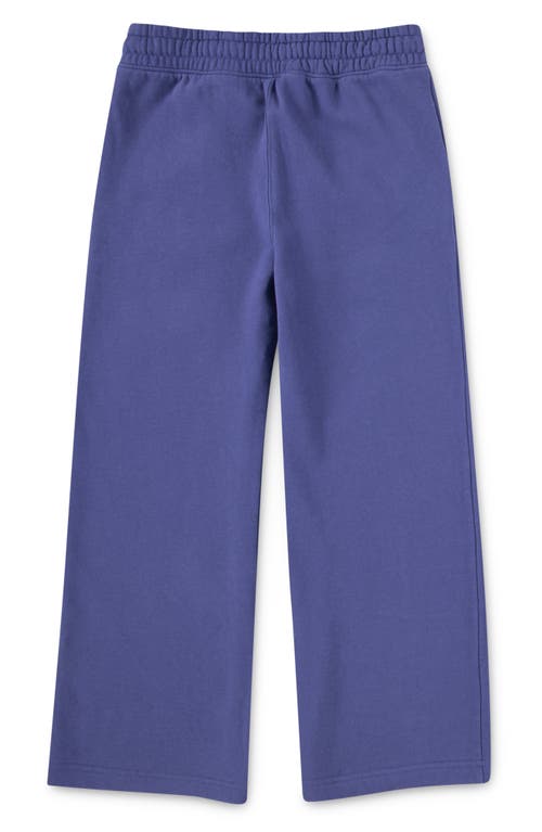 Abercrombie Kids Kids' Essential Wide Leg Fleece Sweatpants In Blue