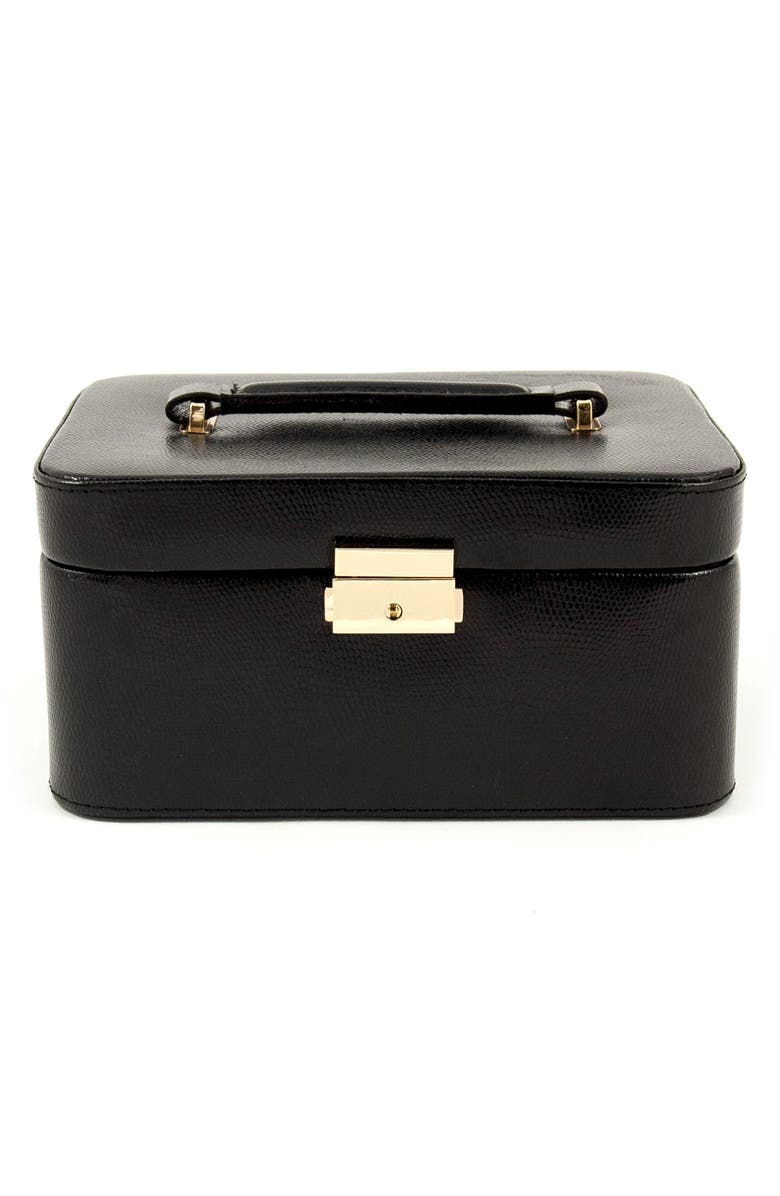 Bey-Berk Leather Jewelry Box, Alternate, color, Black