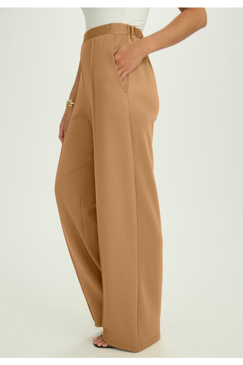 PerfectEase Wide Leg Pant, Alternate, color, BROWN MAPLE