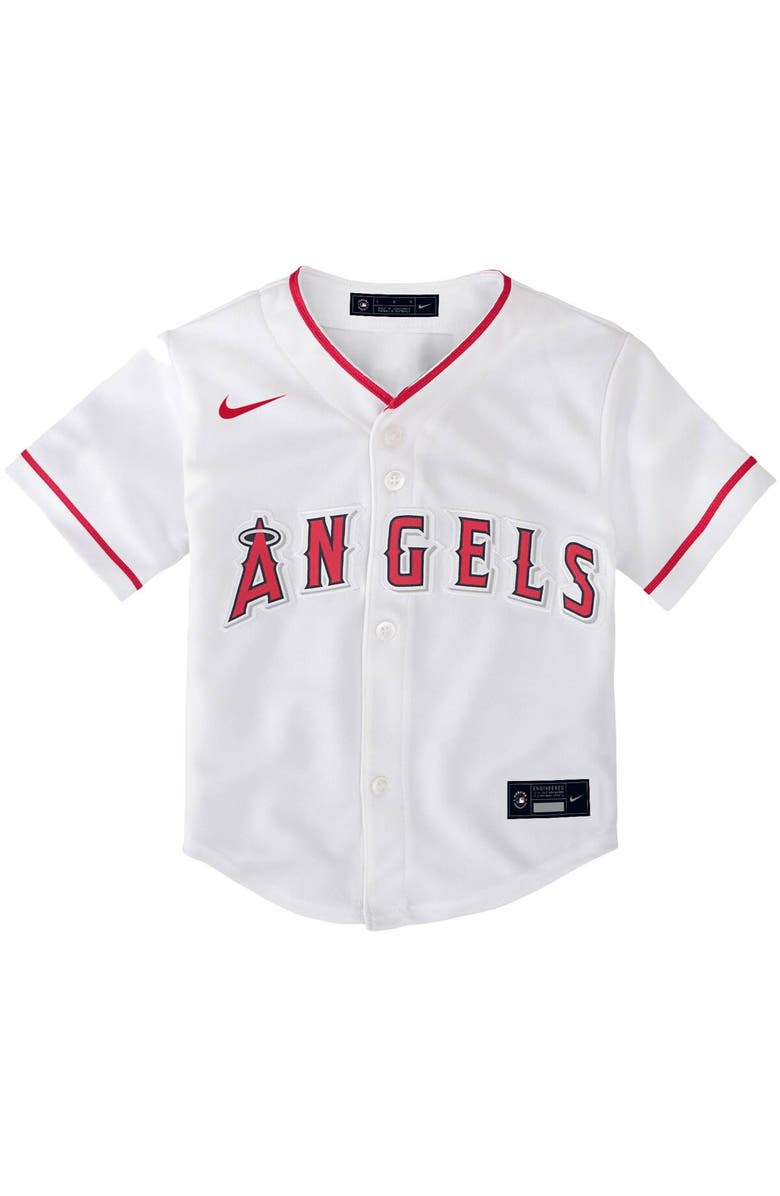 Nike Toddler Nike White Los Angeles Angels Home Replica Team Jersey, Alternate, color, 