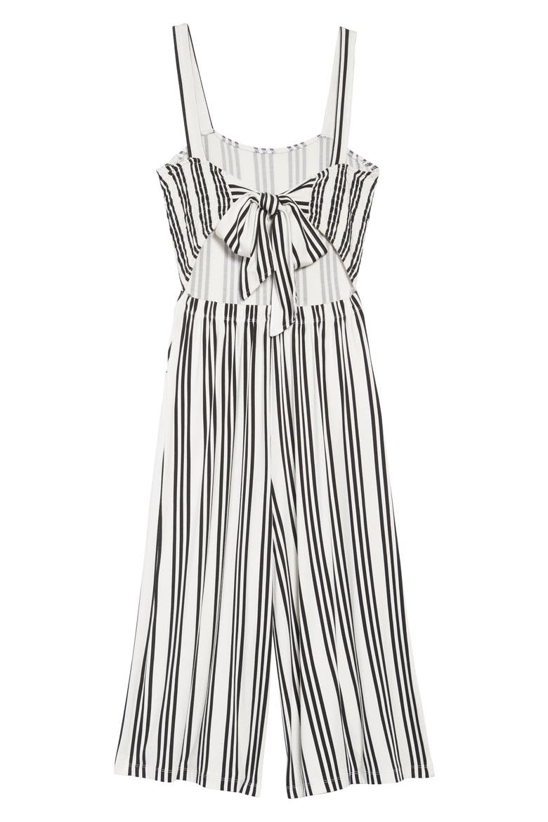 Kids' Got Your Back Jumpsuit, Alternate, color, BLACK- IVORY STRIPE