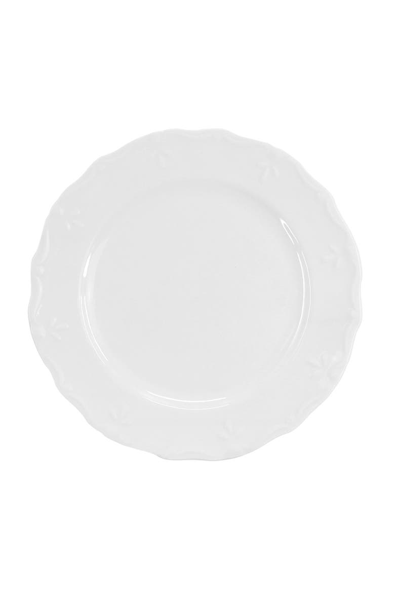 Henryi 6 Piece 10.6 Inch Porcelain Dinner Plate Set, Alternate, color, White
