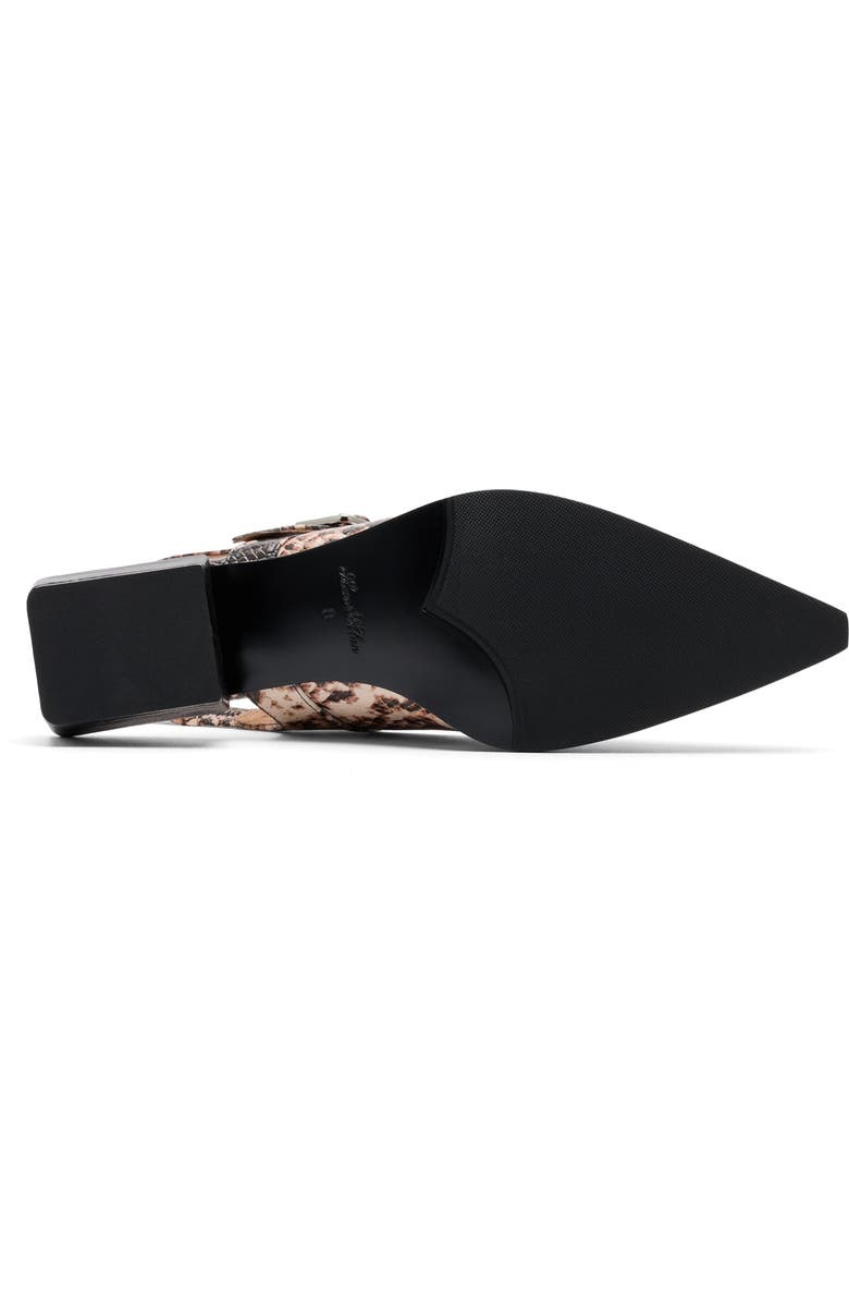 MARC NOLAN Chelsea Leather Slingback Block Heels, Alternate, color, Brown Snake