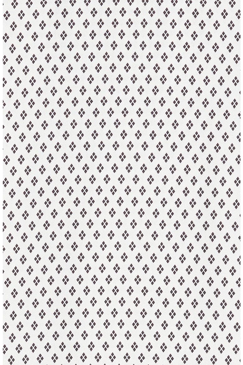 Micro Argyle Silk Twill Tux Scarf, Alternate, color, OFF WHITE/ BLACK