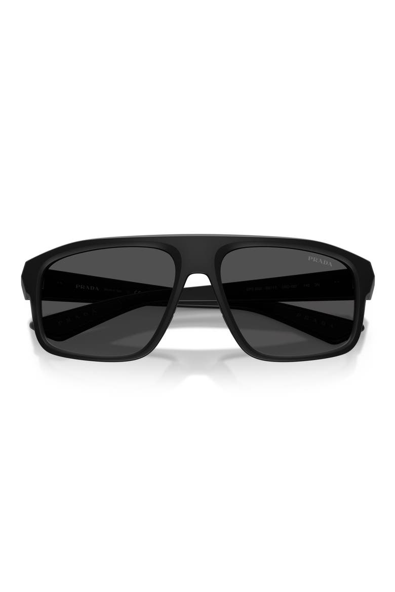 59mm Shield Sunglasses, Alternate, color, MATTE BLACK / DARK GREY