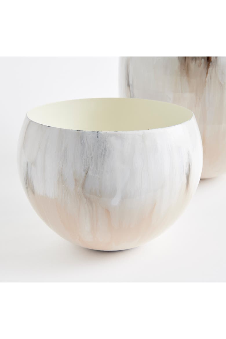 Kona Cachepots, Set of 2, Alternate, color, White