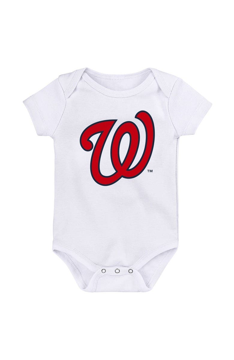 Outerstuff Newborn & Infant Navy/Red/White Washington Nationals Minor League Player Three-Pack Bodysuit Set, Alternate, color, Navy