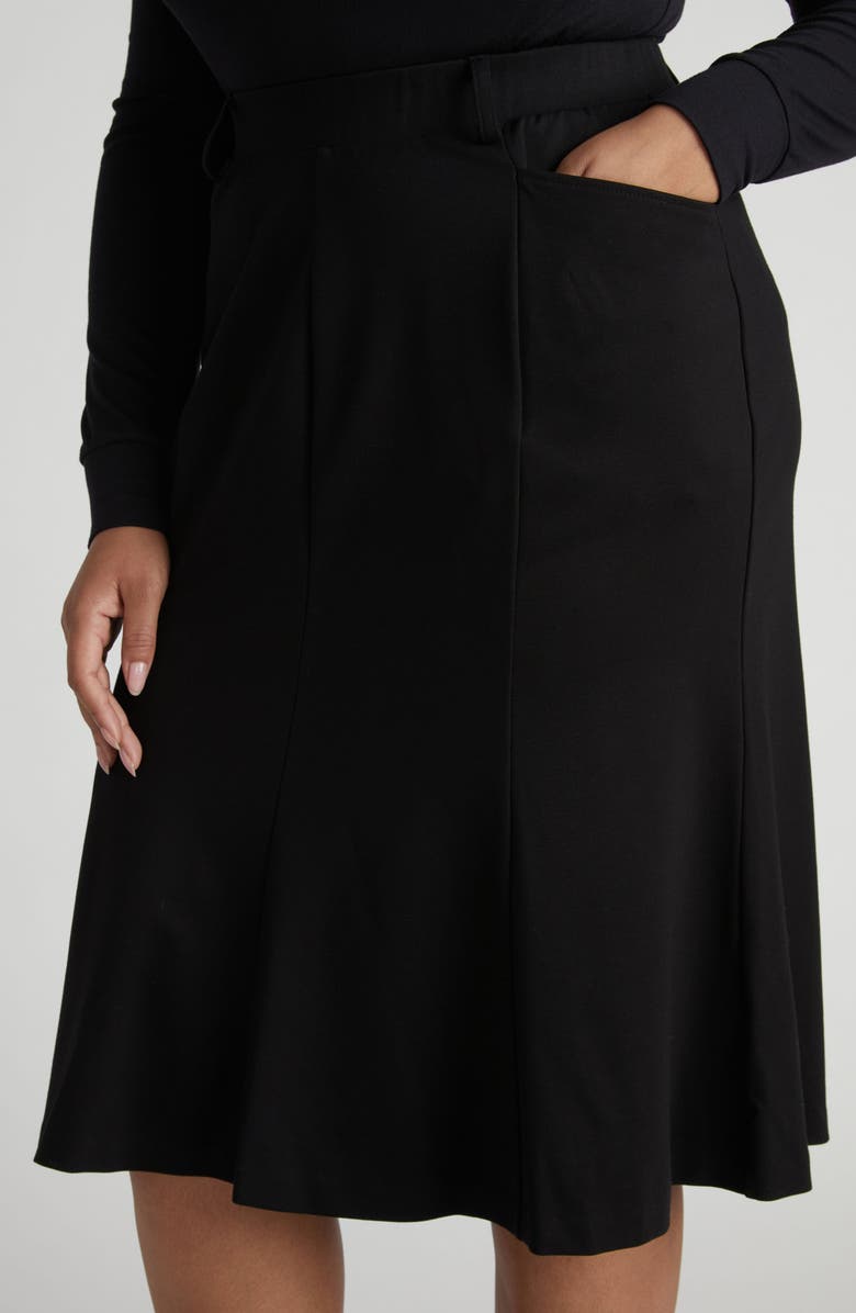 Universal Standard Carla Ponte Skirt, Alternate, color, Black