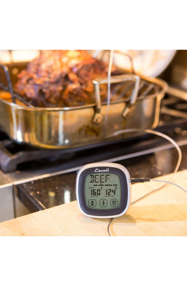 ESCALI Touch Screen Thermometer and Timer, Alternate, color, Black