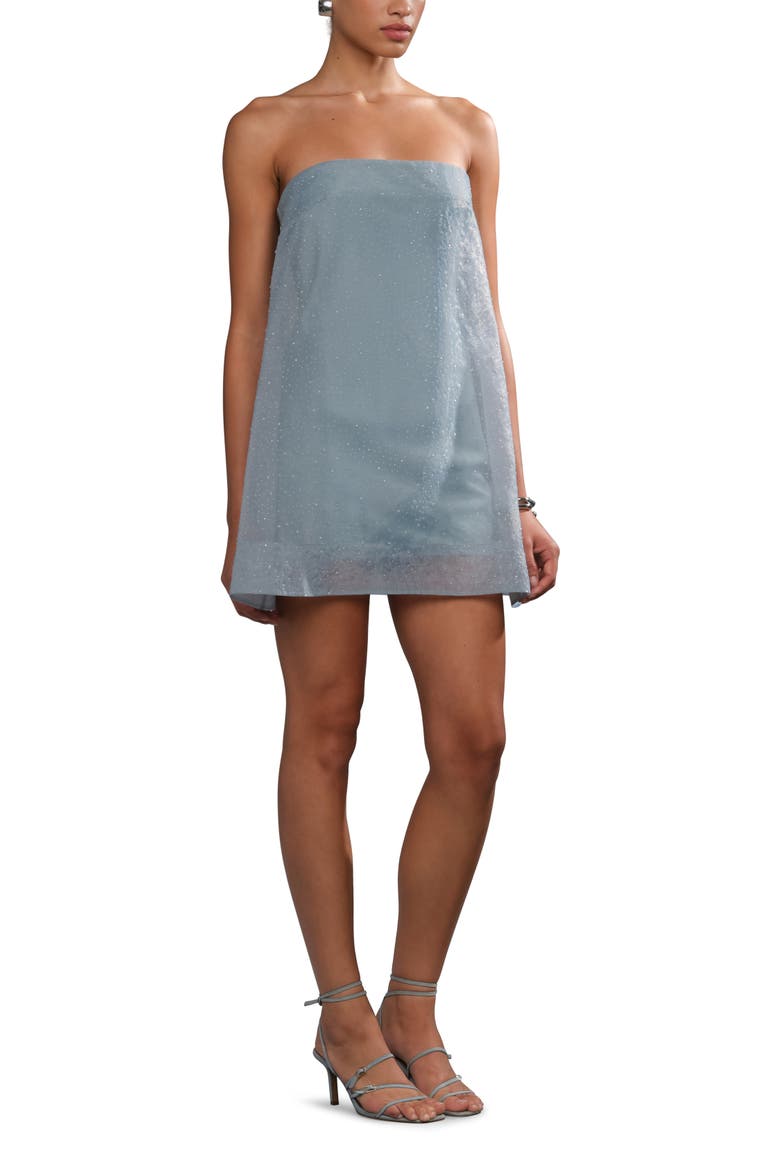 Nerida mini dress, Alternate, color, Cumulus