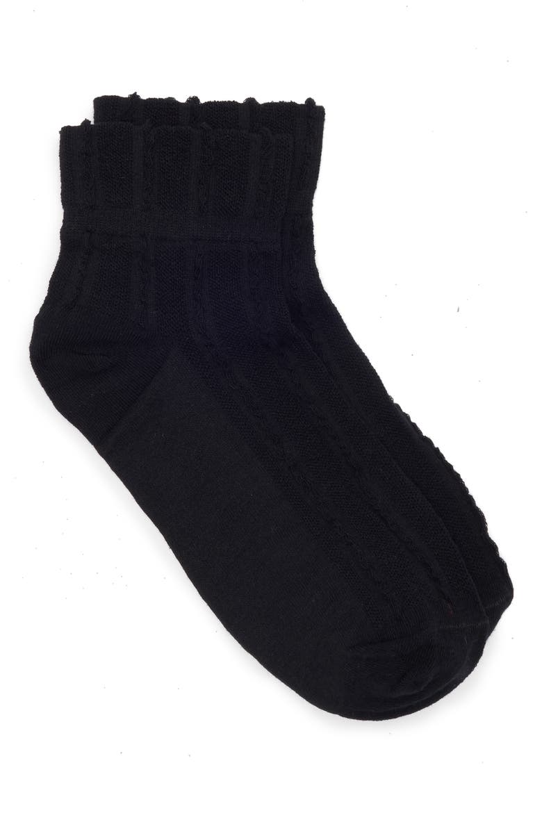 Dylan Crew Socks, Alternate, color, BLACK