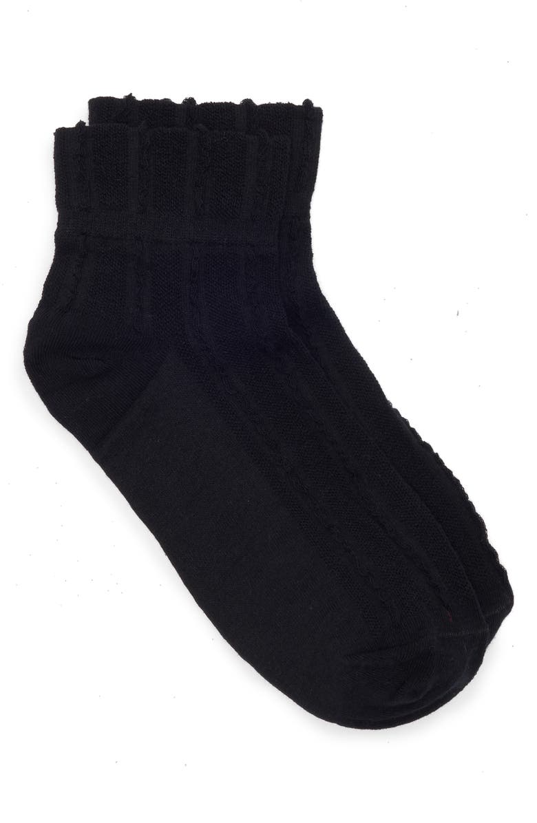 Casa Clara Dylan Crew Socks, Alternate, color, Black