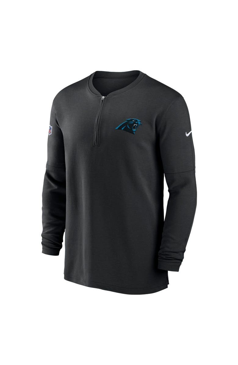 Nike Men's Nike  Black Carolina Panthers 2023 Sideline Performance Long Sleeve Quarter-Zip Top, Alternate, color, Black