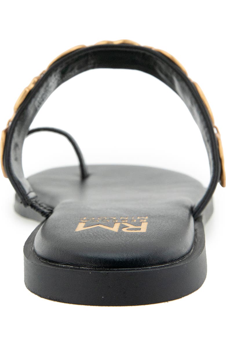 Rebecca Minkoff Claire Coin Toe Loop Sandal, Alternate, color, Black