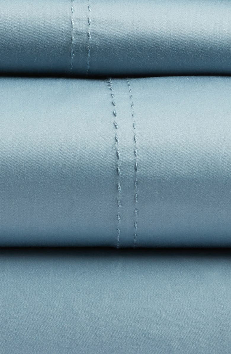 Nordstrom 400 Thread Count Sheet Set, Alternate, color, Blue Citadel
