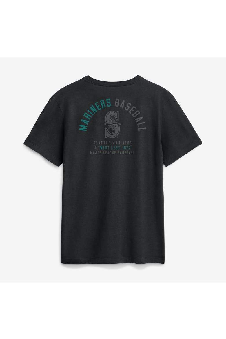 Men's Nike Black Seattle Mariners Split Logo T-Shirt, Alternate, color, Black