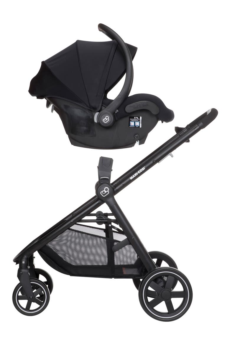 5-1 Mico 30 Infant Car Seat & Zelia Stroller Modular Travel System, Alternate, color, NIGHT BLACK