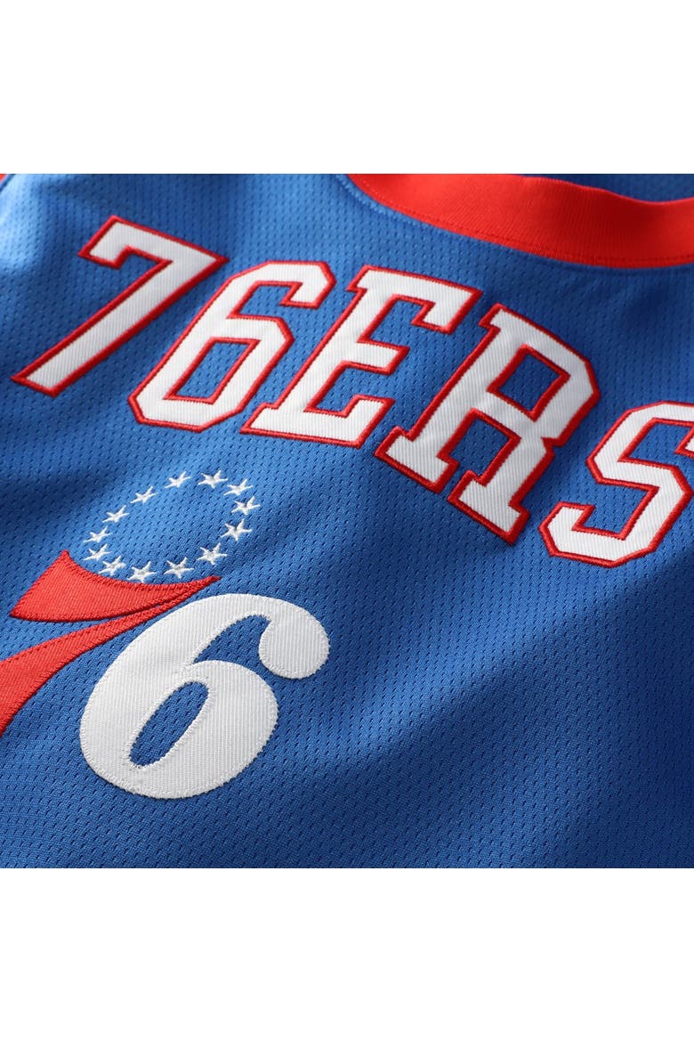 Women's Hype and Vice  Royal Philadelphia 76ers Cropped Basketball Scoop Neck Tank Top, Alternate, color, Royal