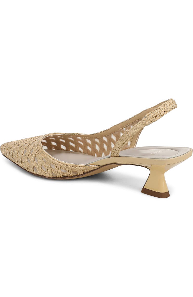 Franco Sarto Devin Slingback Half d'Orsay Kitten Heel Pump, Alternate, color, Natural