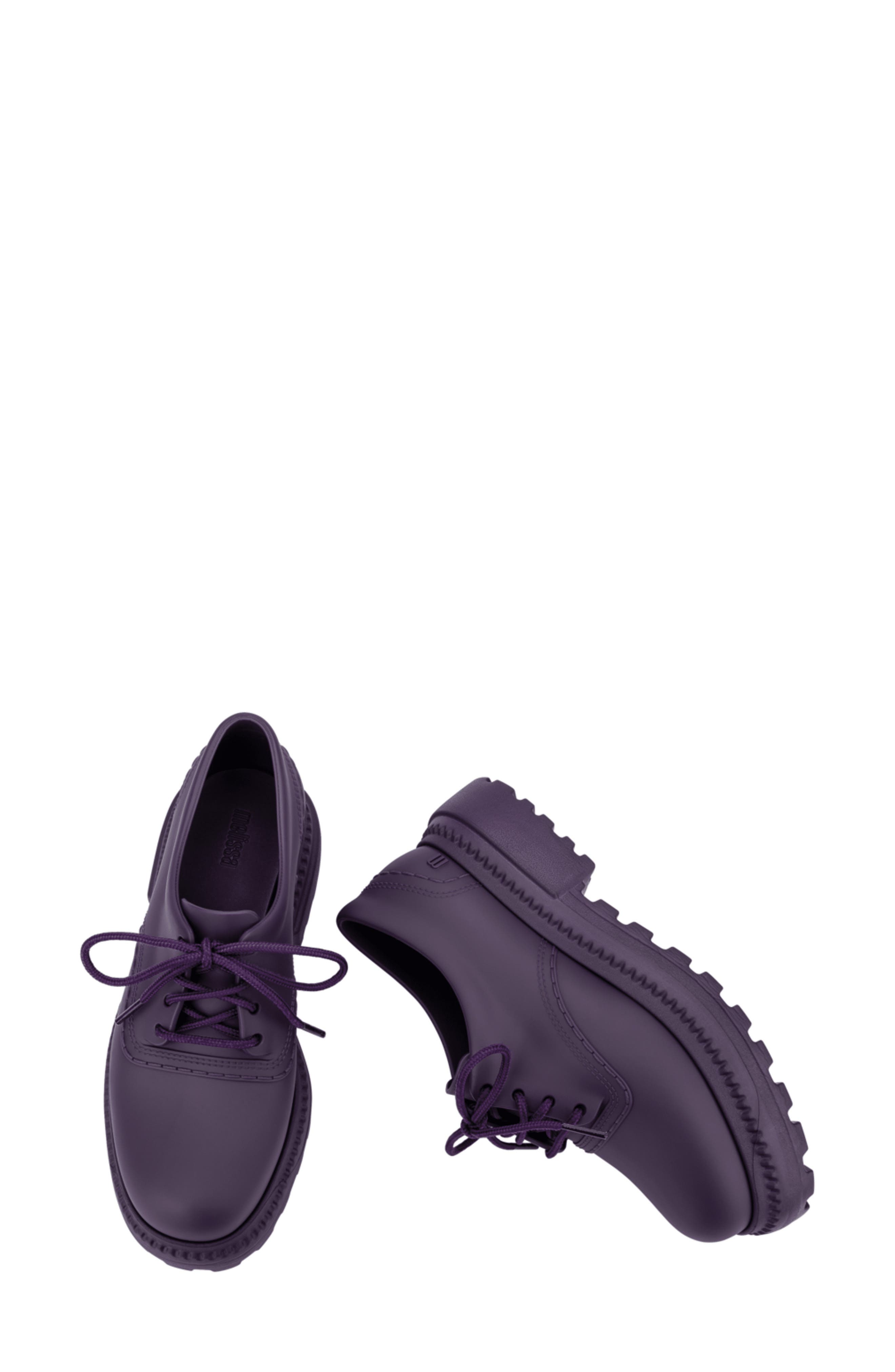 Melissa Ad Lugged Derby, Alternate, color, Matte Purple
