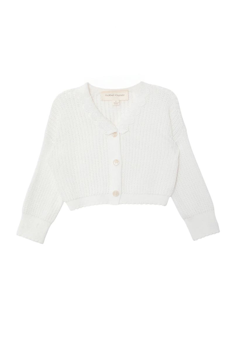 Mabel + Honey Monica Sweater Long Sleeve Sweater, Main, color, White