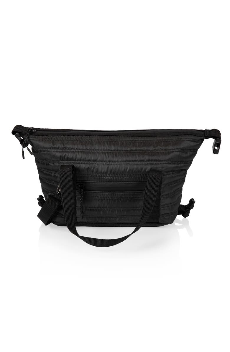 Oniva Midday Quilted Washable Insulated Lunch Bag, Alternate, color, Obsidian Black