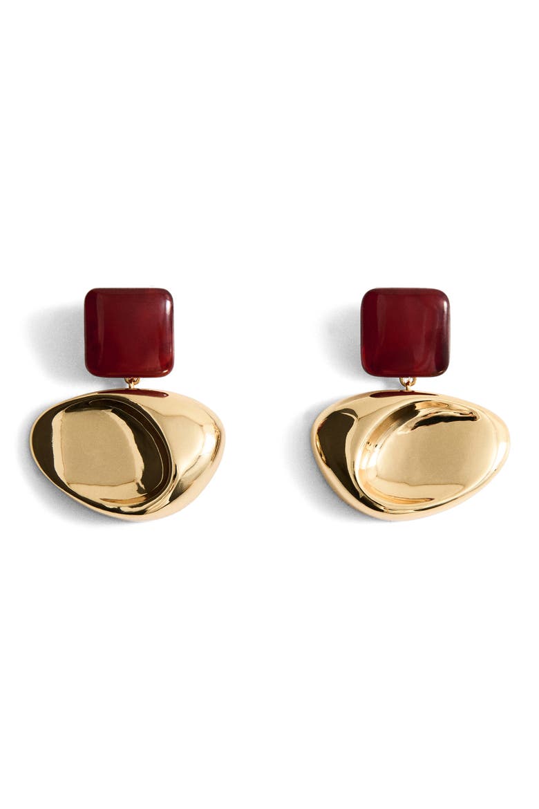 Mixed Drop Earrings, Main, color, GOLD